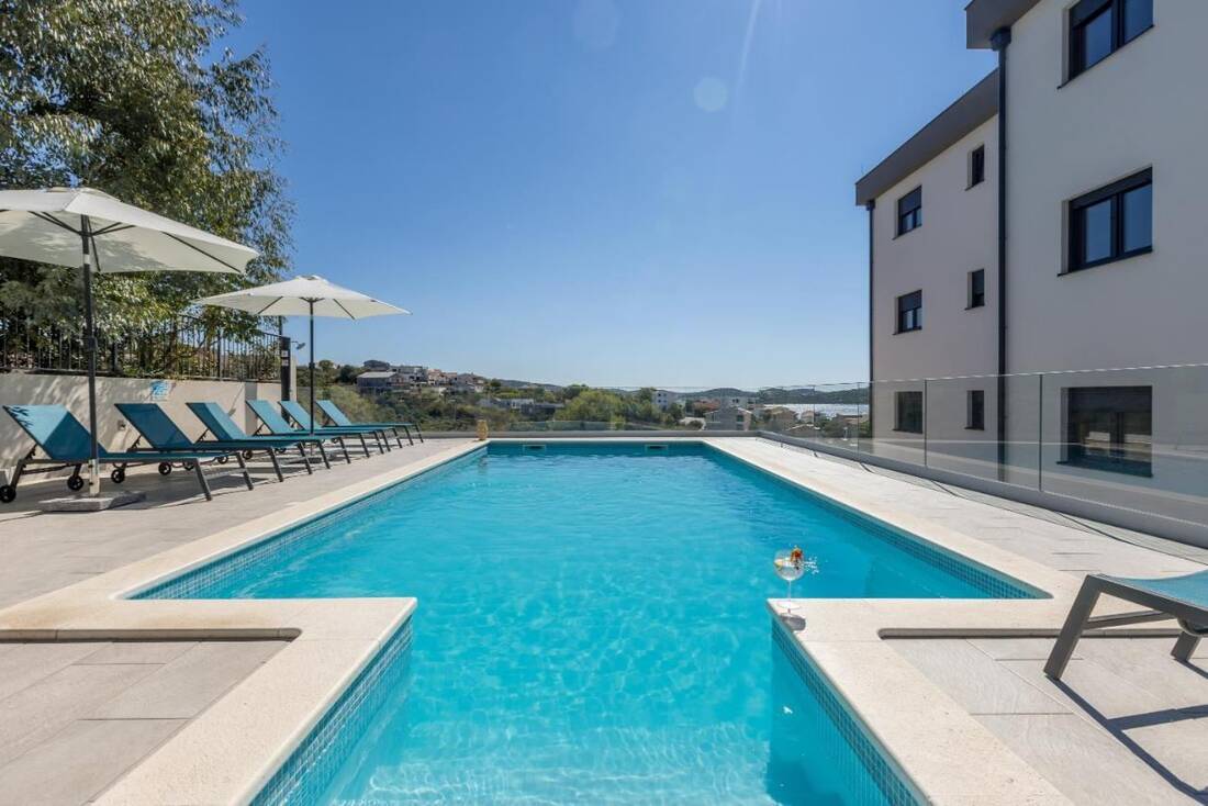 Villa Salacija pool and terrace